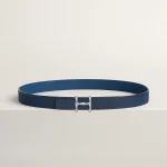 H Torsade belt buckle & Reversible leather strap 24 mm - Image 2